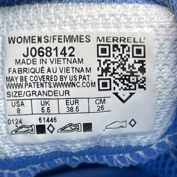 Merrell Morphlite Shoes Womens Size 8 Blue Running Comfort Walking Gym Sneakers - Picture 8 of 8